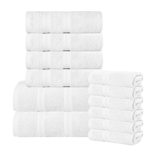 SUPERIOR® Smart Dry Cotton 12-pc. Quick Dry Bath Towel Set