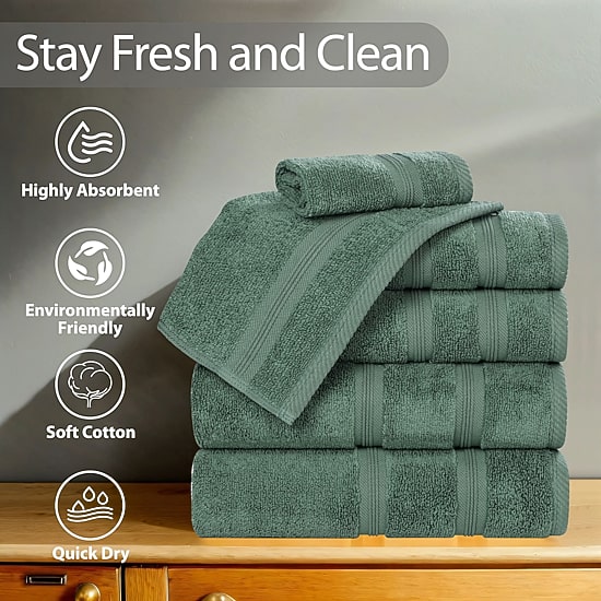 SUPERIOR® Smart Dry Cotton 8-pc. Quick Dry Bath Towel Set