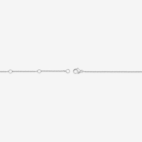 Womens Sterling Silver 18 Inch Cable Chain Necklace