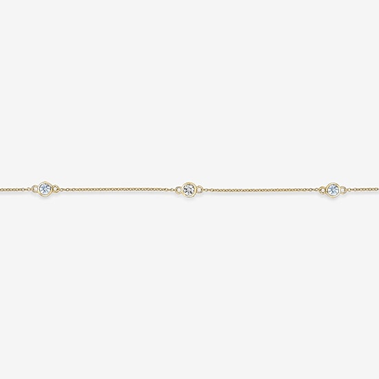 Womens 18K Gold Over Silver 18 Inch Cable Chain Necklace