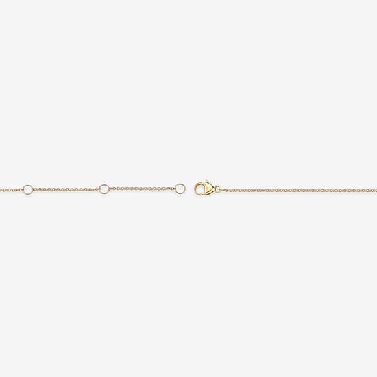 Womens 18K Gold Over Silver 18 Inch Cable Chain Necklace