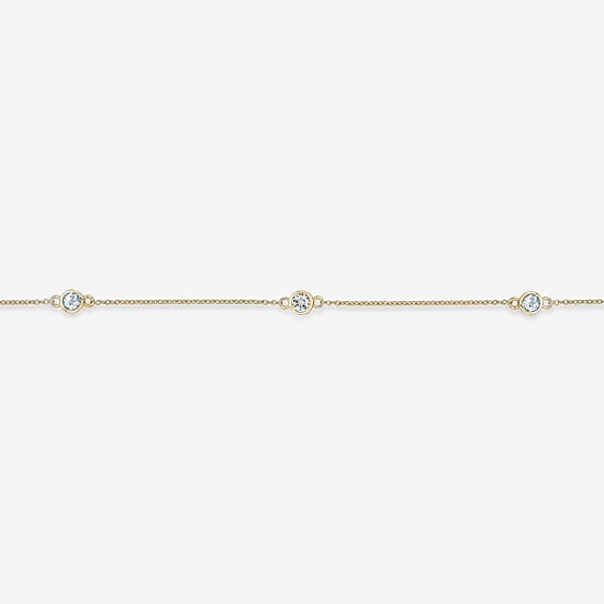 Womens 18K Gold Over Silver 18 Inch Cable Chain Necklace