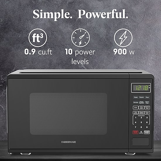 Farberware 0.9 Cu. Ft. 900 Watt Counter Microwave Oven