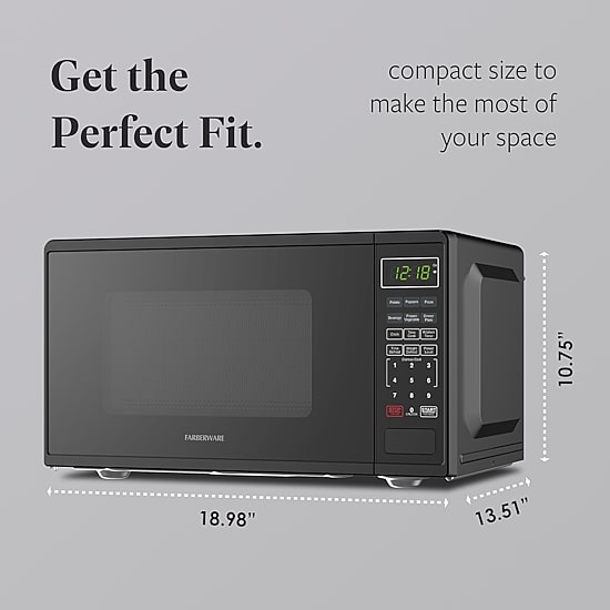 Farberware 0.9 Cu. Ft. 900 Watt Counter Microwave Oven
