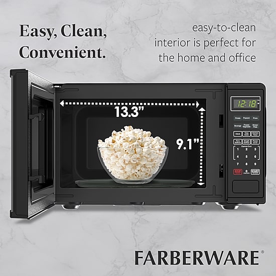 Farberware 0.9 Cu. Ft. 900 Watt Counter Microwave Oven