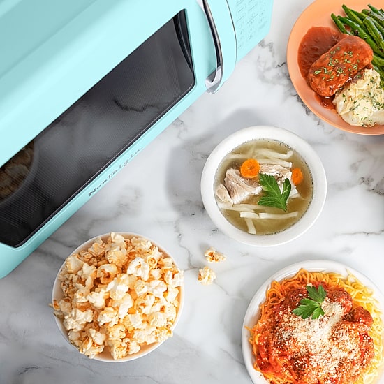 Nostalgia Retro 0.7 Cu Ft Counter Microwave