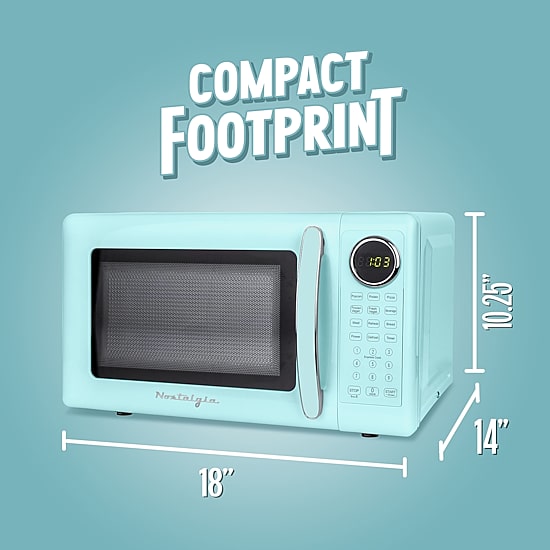 Nostalgia Retro 0.7 Cu Ft Counter Microwave