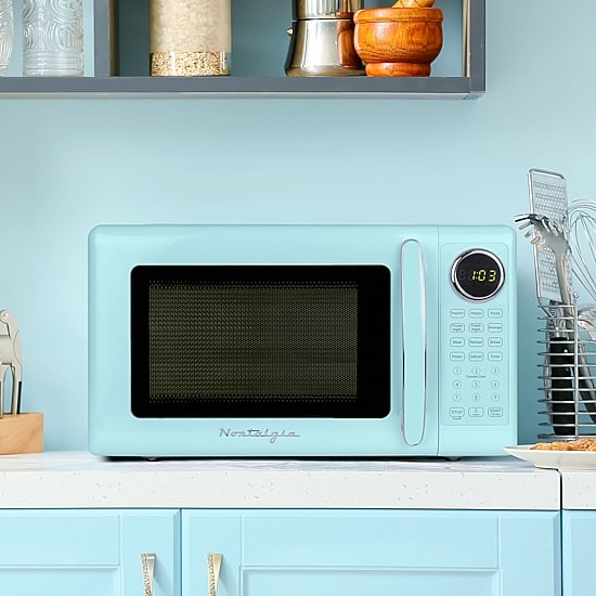 Nostalgia Retro 0.7 Cu Ft Counter Microwave