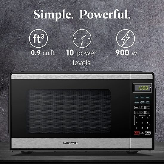Farberware 0.9 Cu. Ft. Countertop Microwave Oven