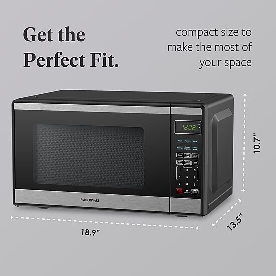 Farberware 0.9 Cu. Ft. Countertop Microwave Oven