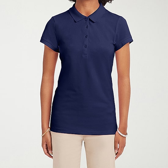 IZOD Womens Juniors Short Sleeve Polo Shirt