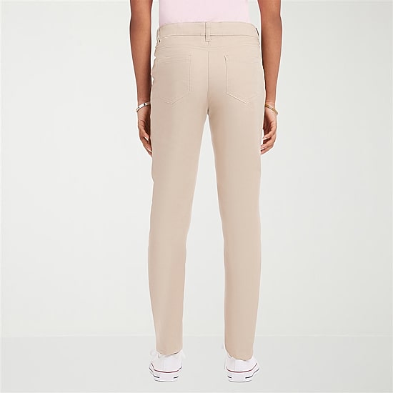 IZOD Womens Juniors Skinny Flat Front Pant