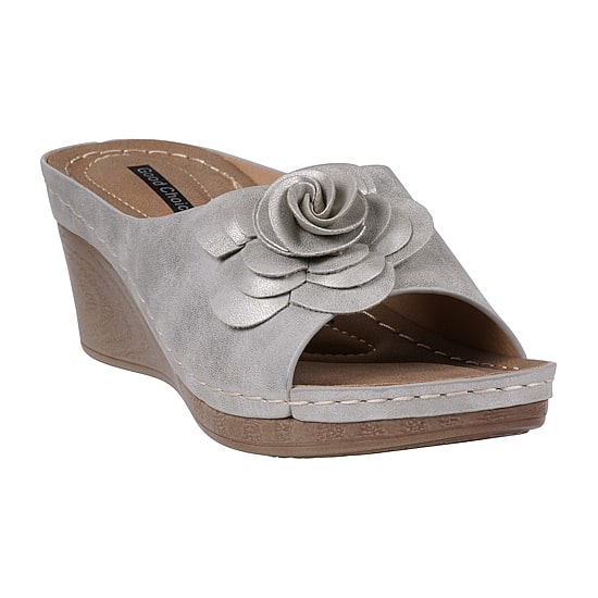 GC Shoes Womens Tokyo Floral Wedge Sandals