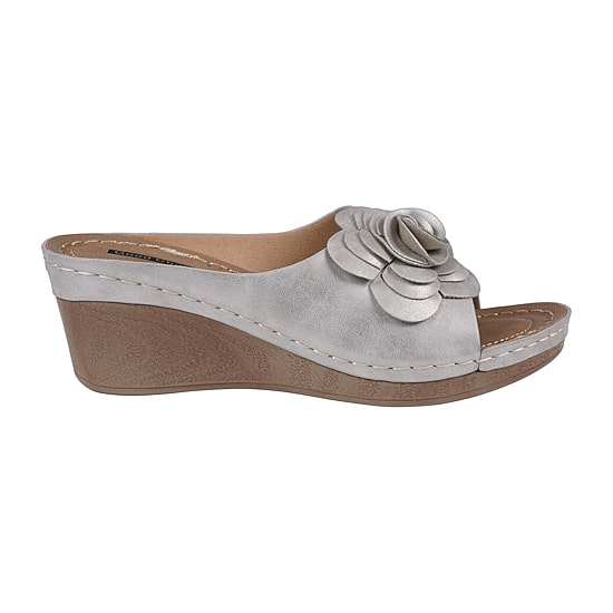 GC Shoes Womens Tokyo Floral Wedge Sandals