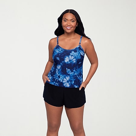 Liz Claiborne Womens Floral Swim Dress, Color: Poppy Rose - JCPenney