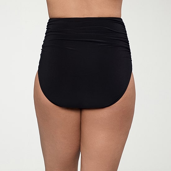 Trimshaper Womens Comfort Waistband Full Coverage High Waist Bikini Swimsuit Bottom