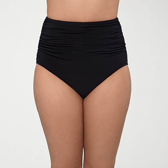 Trimshaper Womens Comfort Waistband Full Coverage High Waist Bikini Swimsuit Bottom