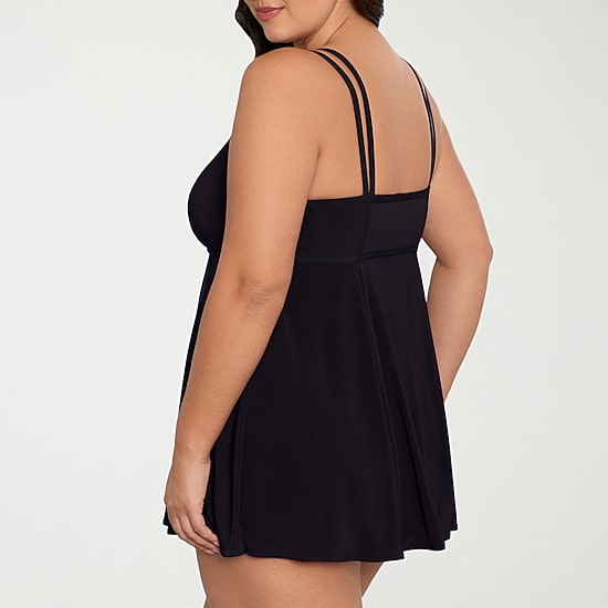 Sonnet Shores Womens Plus Swim Dress