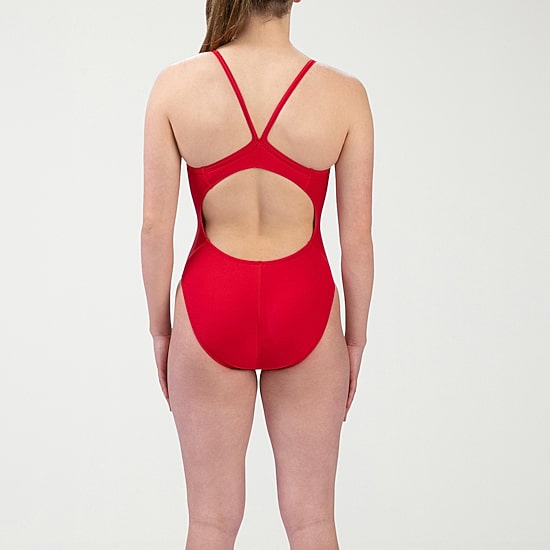 Dolfin Basics Solid V-2 Back Womens One Piece Swimsuit