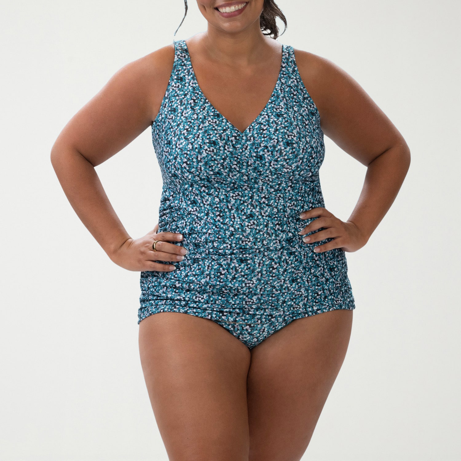 Dolfin Aquashape Women's Print Wrap Tankini Top