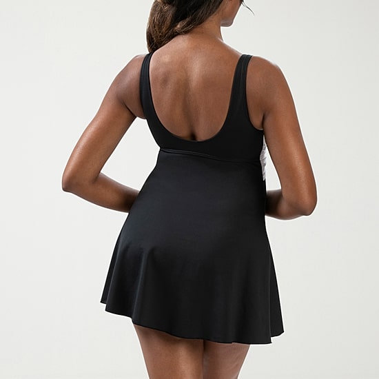 Dolfin Aquashape Women's V-Neck Wrap Swim Dress Womens Swim Dress