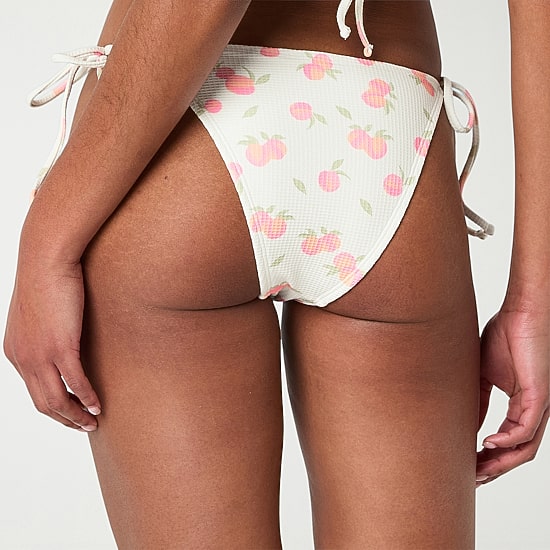 Forever 21 Womens LINED Dots Juniors Moderate Coverage Bikini Swimsuit Bottom