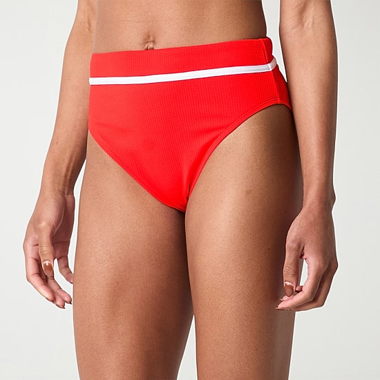 Mynah Womens Lined Full Coverage High Waist Bikini Swimsuit Bottom