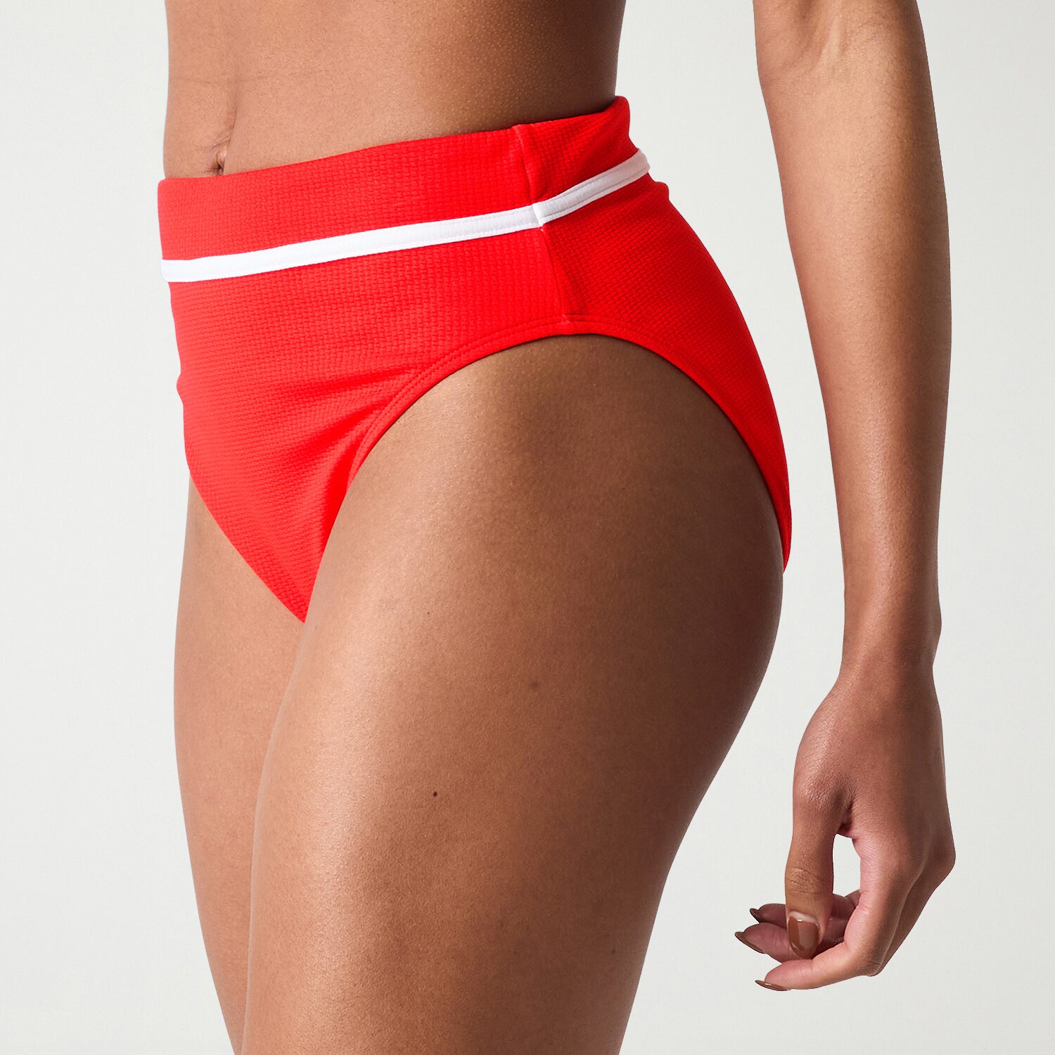 Mynah Womens Lined Full Coverage High Waist Bikini Swimsuit Bottom