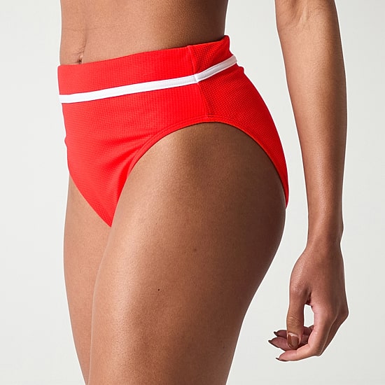 Mynah Womens Lined Full Coverage High Waist Bikini Swimsuit Bottom