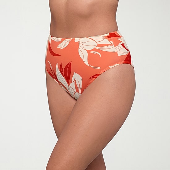 S3 Swim Womens Lined Floral Full Coverage High Waist Bikini Swimsuit Bottom