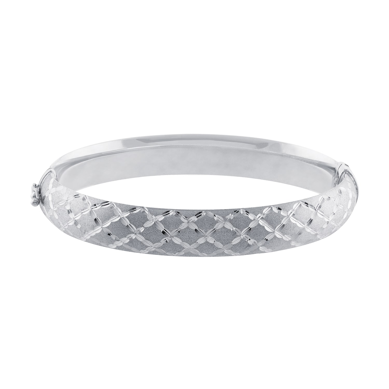 Womens Sterling Silver Bangle Bracelet