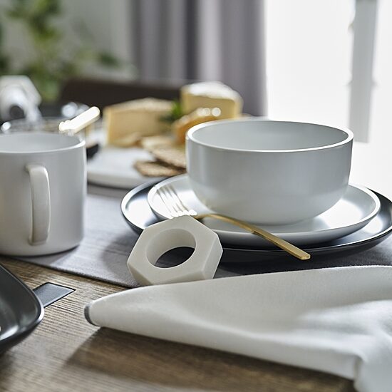 Loom + Forge Marble 4-pc. Napkin Ring
