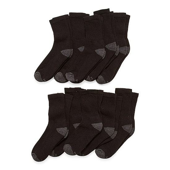 Xersion Little & Big Kid Boys 10 Pair Crew Socks