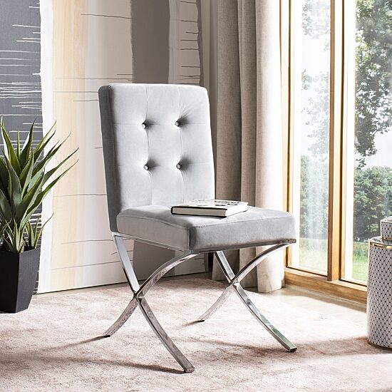 Safavieh Walsh Dining Collection Upholstered Tufted Dining Chair