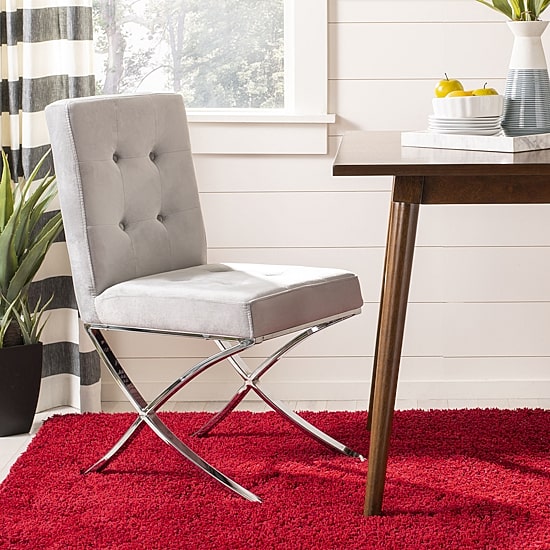 Safavieh Walsh Dining Collection Upholstered Tufted Dining Chair