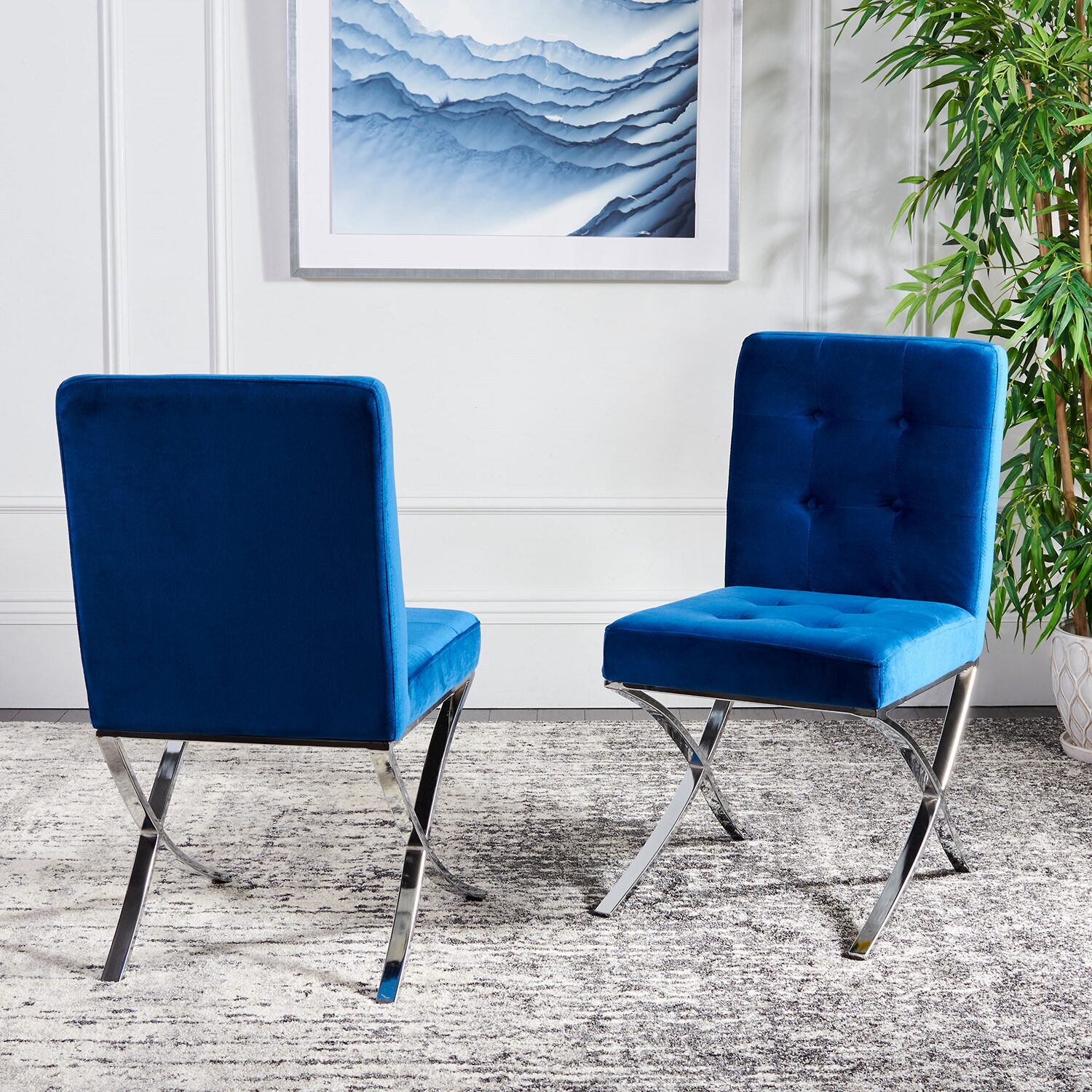 Safavieh Walsh Dining Collection Upholstered Tufted Chair