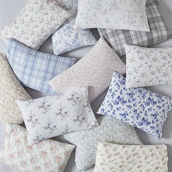 Laura Ashley 100% Cotton Brushed Flannel Deep Pocket Sheet Set