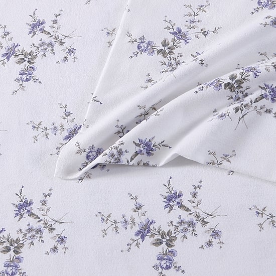 Laura Ashley 100% Cotton Brushed Flannel Deep Pocket Sheet Set