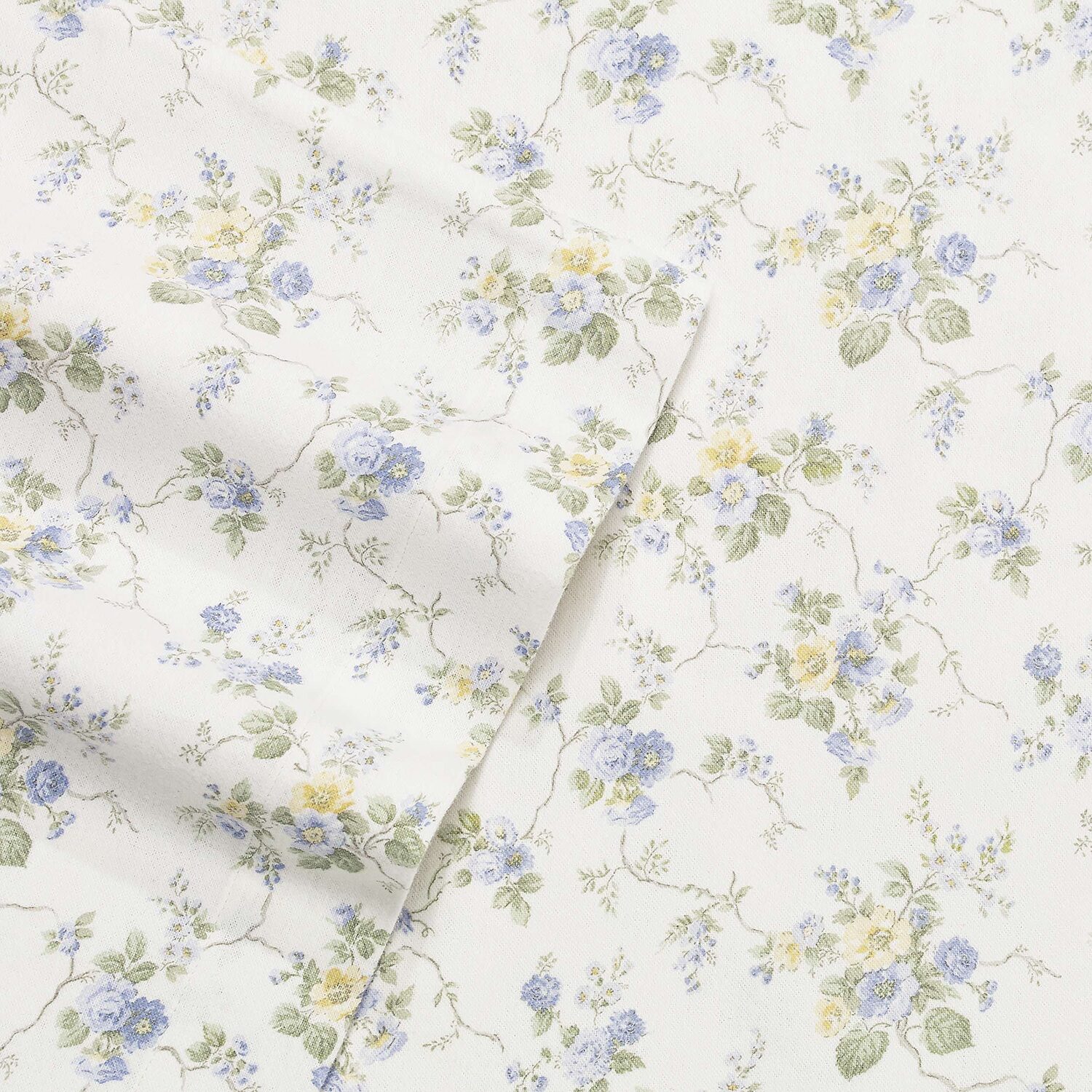Laura Ashley 100% Cotton Brushed Flannel Sheet Set