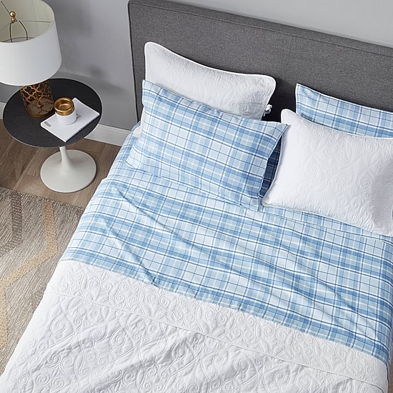 Laura Ashley 100% Cotton Brushed Flannel Deep Pocket Sheet Set