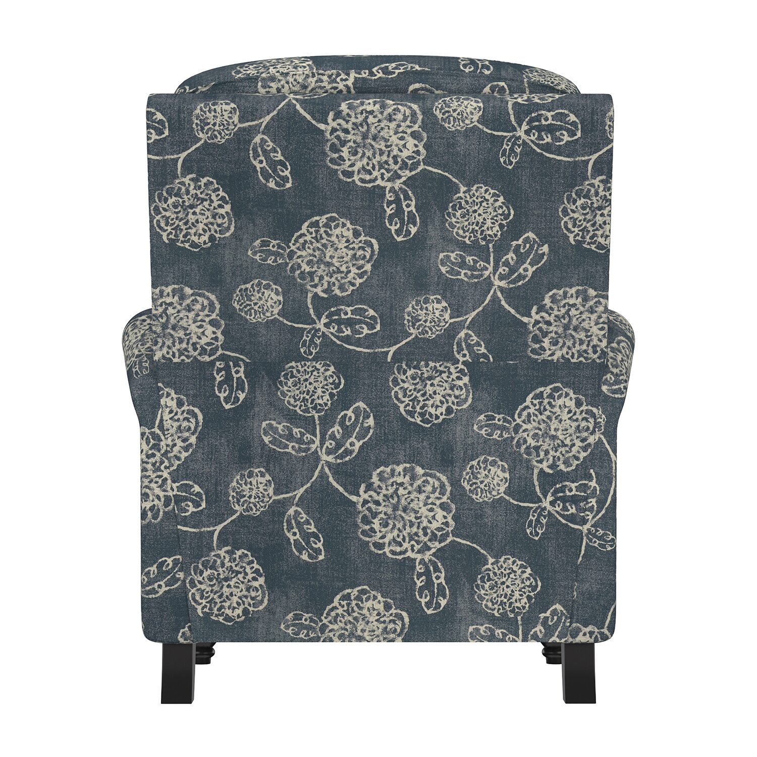 ProLounger Keaton Transitional Roll-Arm Push Back Recliner Floral Fabric