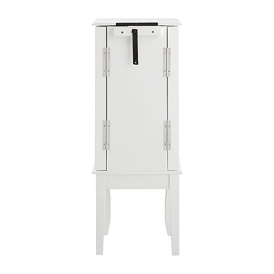 Powell Company Whitney White Jewelry Armoire