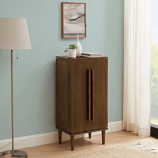 Powell Company Janice Walnut Jewelry Armoire
