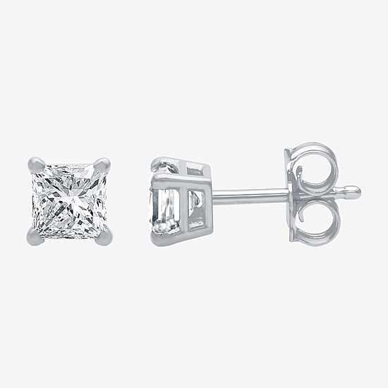 Everstar 1/2 CT. T.W. Lab-Grown (G / SI1-SI2) Diamond Princess-cut Stud Earrings in 14K Gold