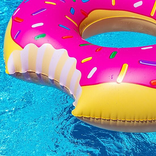 Big Mouth Giant Pink Frosted Donut Pool Float