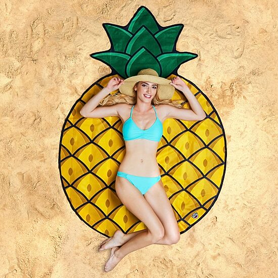 Big Mouth Pineapple Beach Blanket