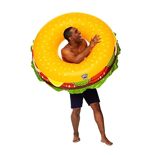 Big Mouth Cheeseburger Pool Float In Multiple Colors