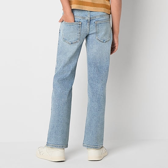 Thereabouts Little & Big Kid Boys Adjustable Waist Mid Rise Straight Leg Jean
