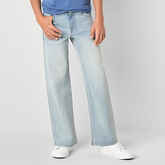 Thereabouts Little & Big Kid Boys Adjustable Waist Mid Rise Loose Fit Jean
