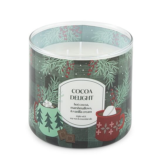Distant Lands 14 Oz Cocoa Delight 3-Wick Scented Jar Candle